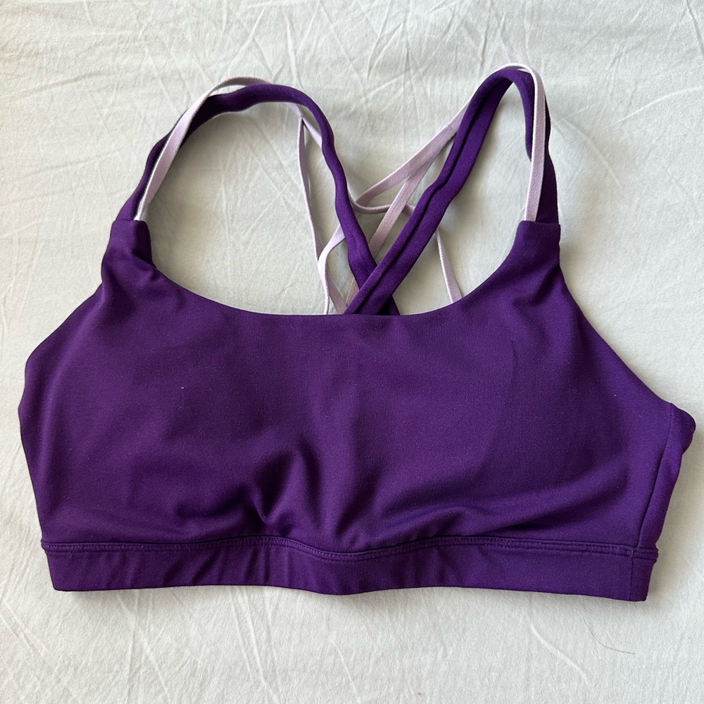 Fabletics Deep Purple Sports Bra - Picture 2 of 2